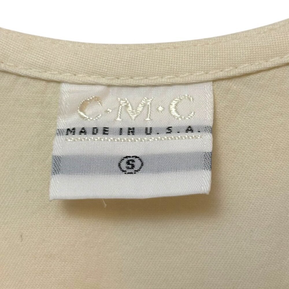 NWT Click CMC Tank Top Size Small Cream Made in USA New - Picture 4 of 5